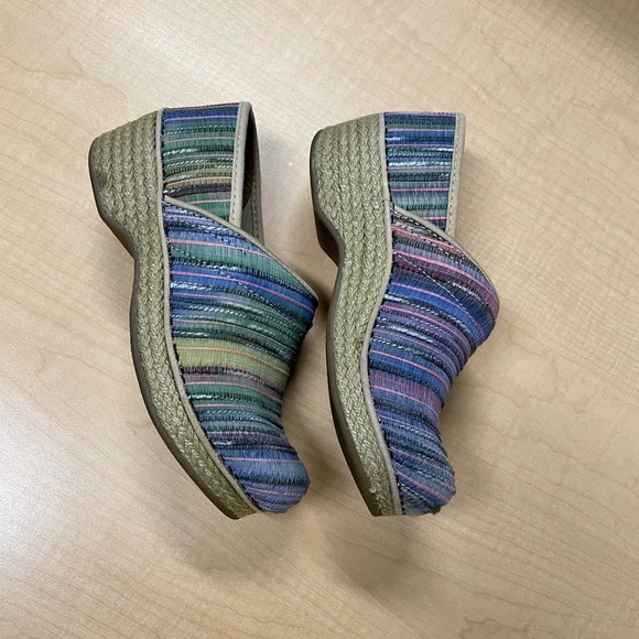 Dansko Multi-Color Woven Clogs - Picture 6 of 12
